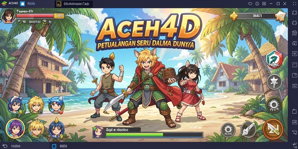 Screenshot gameplay <strong>ACEH4D</strong> menampilkan aksi karakter Anime yang mendebarkan.
