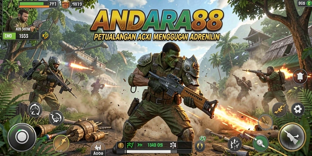 Tangkapan layar ANDARA88 menampilkan aksi seru dan karakter yang berani.