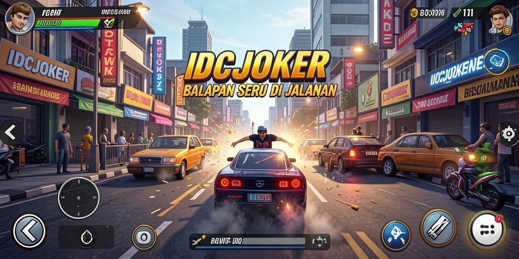 Gameplay Racing yang menegangkan dan kompetitif.