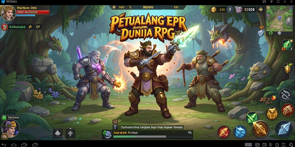 Tampilan permainan RPG yang penuh aksi dan eksplorasi.