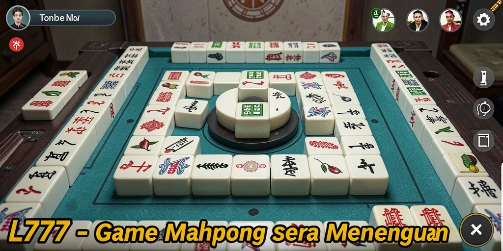 Screenshot L777 menampilkan aksi seru permainan Mahjong.