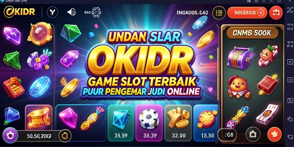Screenshot permainan Slot OKIDR menampilkan grafis memukau dan gameplay yang seru.