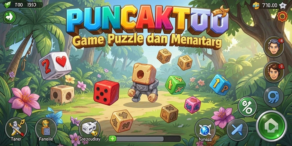 Tampilan gameplay <strong>PUNCAKTOTO</strong> yang mendebarkan saat menyelesaikan teka-teki.