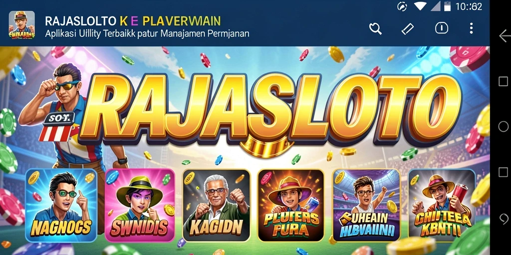 Tampilan antarmuka RAJASLOTO yang intuitif dan modern