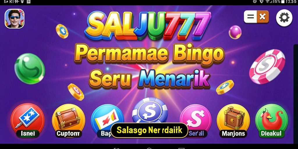 Tampilan gameplay SALJU777 yang menyenangkan dan interaktif.