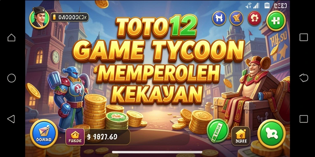 Gameplay seru TOTO12 yang menantang pemain mengelola bisnis.