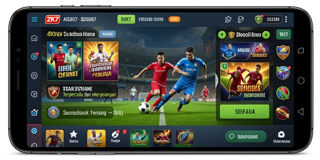 Screenshot gameplay ZK7 yang menunjukkan berbagai opsi taruhan.